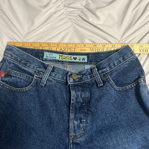 Y2K Mudd Jeans Women's Size 9 Flare Bootcut Blue Denim 100% Cotton Mexico - Picture 4 of 8